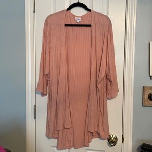 Lularoe cardigan style. Peach color, size L